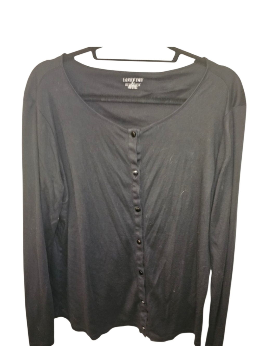 Lands end sz. Xlarge Black cardigan